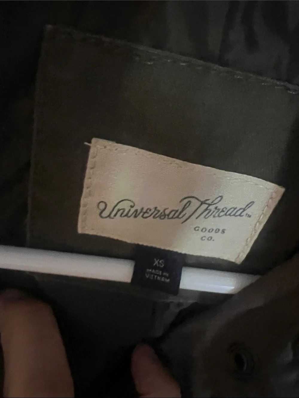 Universal Thread Olive Jacket with Branded Label - Picture 2 of 7